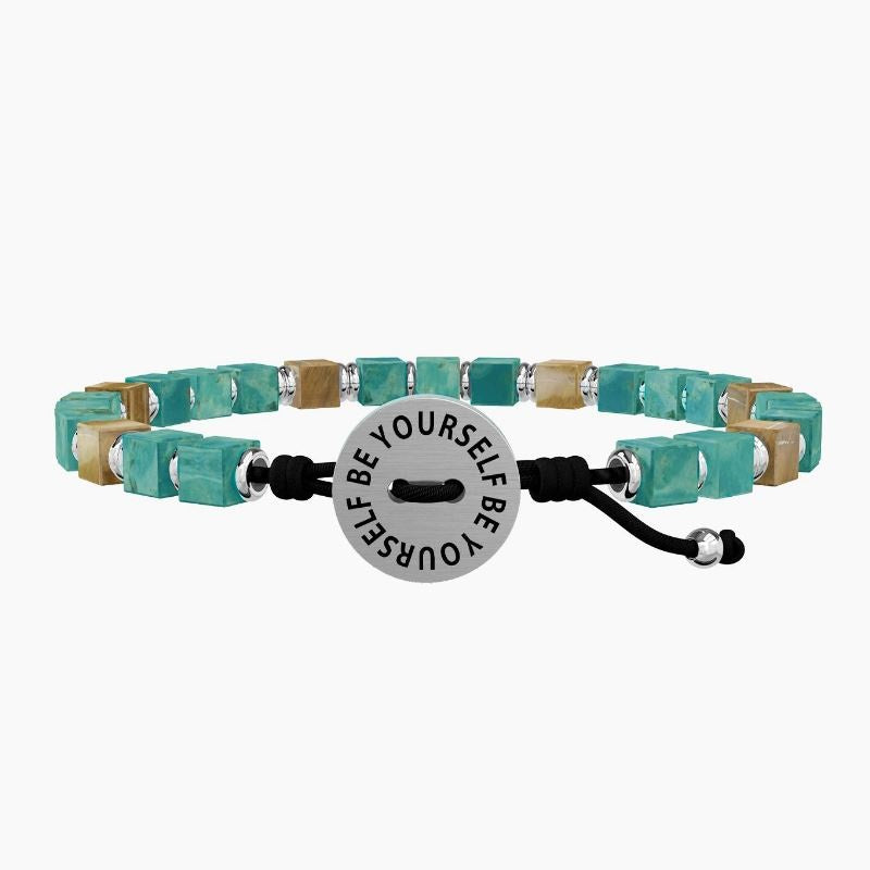 Bracciale Da Uomo con cubi in turchese Be Yourself Kidult 731776