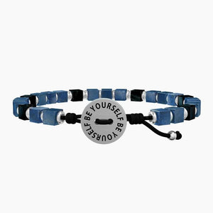 Pulsera de Hombre Be Yourself Kidult con Cubos de Turquesa 731777