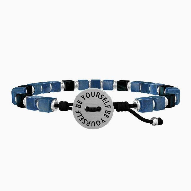 Pulsera de Hombre Be Yourself Kidult con Cubos de Turquesa 731777