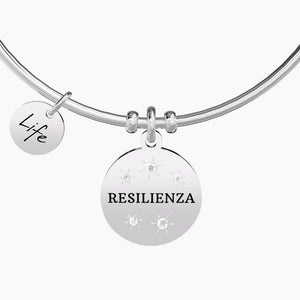 Women's steel bracelet with round pendant Resilience Kidult 731869