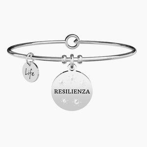 Pulsera de mujer de acero con colgante redondo Resilience Kidult 731869