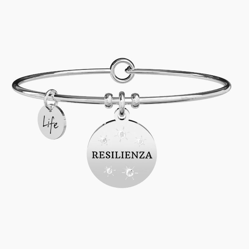 Pulsera de mujer de acero con colgante redondo Resilience Kidult 731869