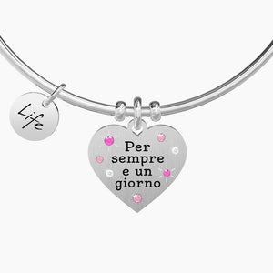 Women's steel bracelet with Heart pendant Forever and... Kidult 731872