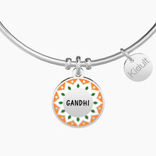 Carica l&#39;immagine nel visualizzatore di Gallery, Bracciale da donna in acciaio ciondolo tondo Be the change you wish... Kidult 731884
