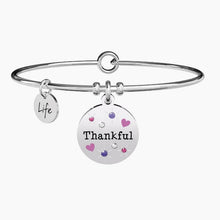 Cargar imagen en el visor de la galería, Pulsera de mujer Thankful Kidult 731892 de acero con colgante redondo
