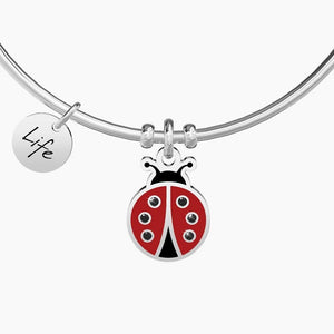 Bracciale da donna in acciaio ciondolo Coccinella Kidult 731895