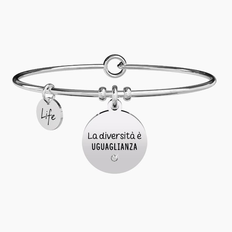 Women's steel bracelet with round pendant Diversity... Kidult 731900