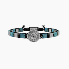 Cargar imagen en el visor de la galería, Pulsera de hombre Kidult Timone con cubos de turquesa 731910
