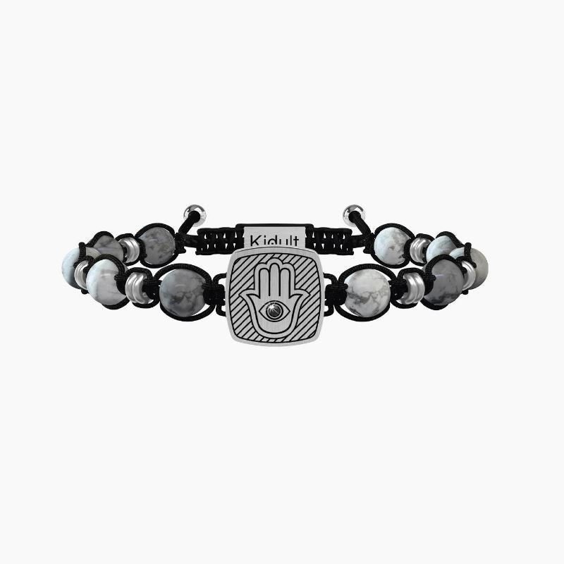 Pulsera de Hombre con Anillos de Ágata Mano de Fátima Infinito Kidult 731915