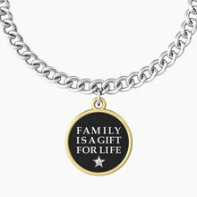Carica l&#39;immagine nel visualizzatore di Gallery, Bracciale da donna in acciaio ciondolo tondo &quot;comfort fit&quot; Kidult 731922

