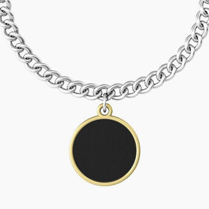 Bracciale da donna in acciaio ciondolo tondo "comfort fit" Kidult 731922
