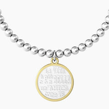 Carica l&#39;immagine nel visualizzatore di Gallery, Bracciale da donna in acciaio con sfere ciondolo tondo Amica Kidult 731923
