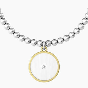 Bracciale da donna in acciaio con sfere ciondolo tondo Amica Kidult 731923