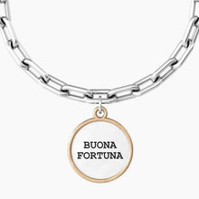Carica l&#39;immagine nel visualizzatore di Gallery, Bracciale da donna in acciaio ciondolo tondo &quot;comfort fit&quot; Kidult 731927
