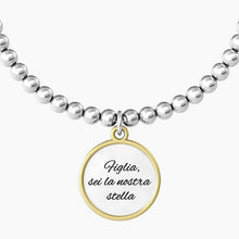 Load image into Gallery viewer, Women&#39;s steel bracelet with round pendant spheres Figlia Kidult 731928
