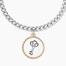 Carica l&#39;immagine nel visualizzatore di Gallery, Bracciale da donna in acciaio ciondolo tondo &quot;comfort fit&quot; Kidult 731930
