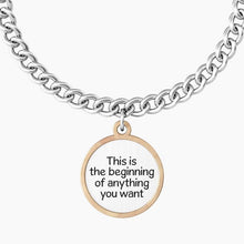 Carica l&#39;immagine nel visualizzatore di Gallery, Bracciale da donna in acciaio ciondolo tondo &quot;comfort fit&quot; Kidult 731930
