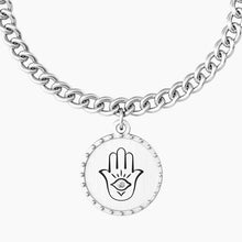 Load image into Gallery viewer, Kidult 731931 women&#39;s steel bracelet with &quot;comfort fit&quot; round pendant
