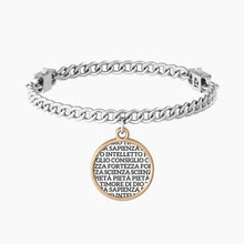 Carica l&#39;immagine nel visualizzatore di Gallery, Bracciale da donna in acciaio ciondolo tondo &quot;comfort fit&quot; Kidult 731933
