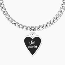 Carica l&#39;immagine nel visualizzatore di Gallery, Bracciale da donna in acciaio ciondolo cuore &quot;comfort fit&quot; Kidult 731937
