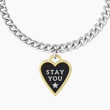 Carica l&#39;immagine nel visualizzatore di Gallery, Bracciale da donna in acciaio ciondolo cuore &quot;comfort fit&quot; Kidult 731939
