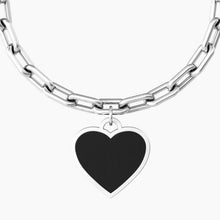 Load image into Gallery viewer, Kidult 731941 women&#39;s steel bracelet with heart pendant &quot;comfort fit&quot;.
