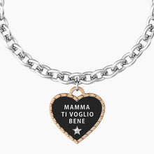 Carica l&#39;immagine nel visualizzatore di Gallery, Bracciale da donna in acciaio ciondolo cuore &quot;comfort fit&quot; Kidult 731942
