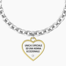 Carica l&#39;immagine nel visualizzatore di Gallery, Bracciale da donna in acciaio ciondolo cuore &quot;comfort fit&quot; Kidult 731943
