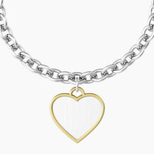 Carica l&#39;immagine nel visualizzatore di Gallery, Bracciale da donna in acciaio ciondolo cuore &quot;comfort fit&quot; Kidult 731943

