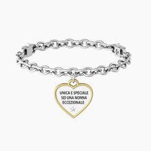Carica l&#39;immagine nel visualizzatore di Gallery, Bracciale da donna in acciaio ciondolo cuore &quot;comfort fit&quot; Kidult 731943
