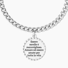 Load image into Gallery viewer, Kidult 731947 women&#39;s steel bracelet with &quot;comfort fit&quot; round pendant
