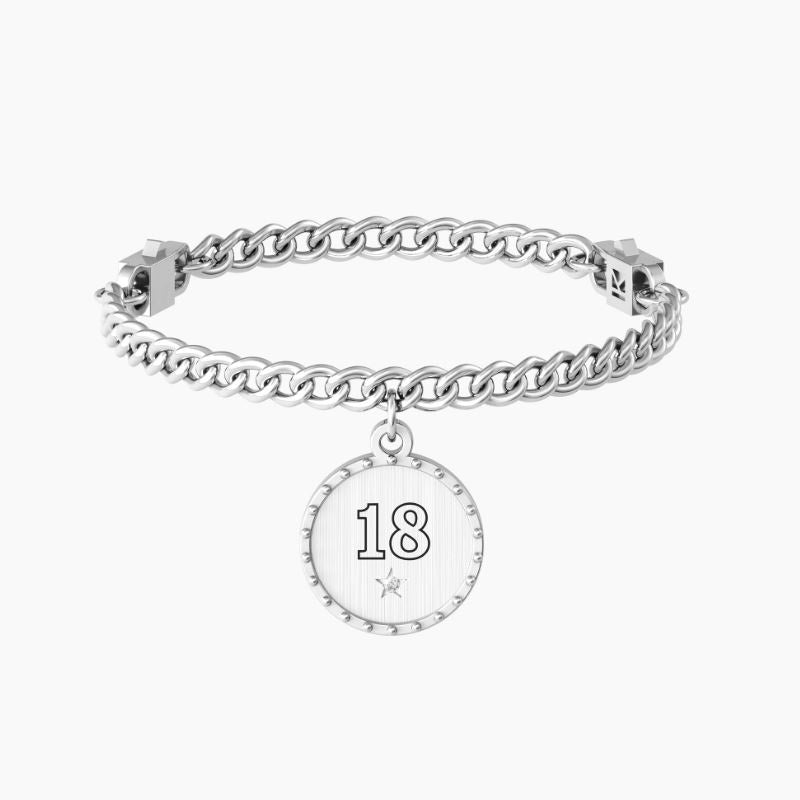 Pulsera de mujer Kidult 731949 de acero con colgante redondo 