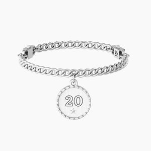 Pulsera de mujer Kidult 731950 de acero con colgante redondo "comfort fit"