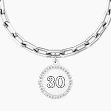Carica l&#39;immagine nel visualizzatore di Gallery, Bracciale da donna in acciaio ciondolo tondo &quot;comfort fit&quot; Kidult 731951
