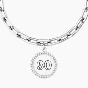 Bracciale da donna in acciaio ciondolo tondo "comfort fit" Kidult 731951