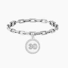 Carica l&#39;immagine nel visualizzatore di Gallery, Bracciale da donna in acciaio ciondolo tondo &quot;comfort fit&quot; Kidult 731951
