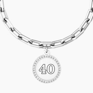 Bracciale da donna in acciaio ciondolo tondo "comfort fit" Kidult 731952