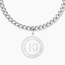 Carica l&#39;immagine nel visualizzatore di Gallery, Bracciale da donna in acciaio ciondolo tondo &quot;comfort fit&quot; Kidult 731956
