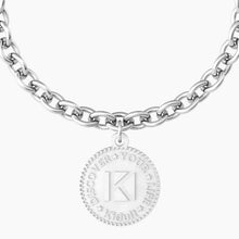 Carica l&#39;immagine nel visualizzatore di Gallery, Bracciale da donna in acciaio ciondolo tondo &quot;comfort fit&quot; Kidult 731957
