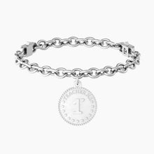 Carica l&#39;immagine nel visualizzatore di Gallery, Bracciale da donna in acciaio ciondolo tondo &quot;comfort fit&quot; Kidult 731957
