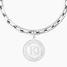 Carica l&#39;immagine nel visualizzatore di Gallery, Bracciale da donna in acciaio ciondolo tondo &quot;comfort fit&quot; Kidult 731958
