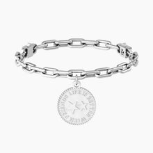 Carica l&#39;immagine nel visualizzatore di Gallery, Bracciale da donna in acciaio ciondolo tondo &quot;comfort fit&quot; Kidult 731958
