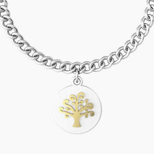Carica l&#39;immagine nel visualizzatore di Gallery, Bracciale da donna in acciaio ciondolo tondo &quot;comfort fit&quot; Kidult 731959
