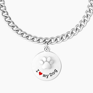 Bracciale da donna in acciaio ciondolo tondo "comfort fit" Kidult 731963