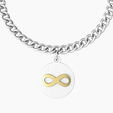 Carica l&#39;immagine nel visualizzatore di Gallery, Bracciale da donna in acciaio ciondolo tondo &quot;comfort fit&quot; Kidult 731965
