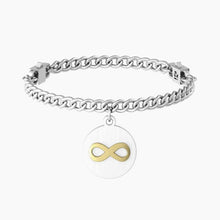 Carica l&#39;immagine nel visualizzatore di Gallery, Bracciale da donna in acciaio ciondolo tondo &quot;comfort fit&quot; Kidult 731965

