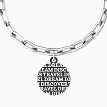 Carica l&#39;immagine nel visualizzatore di Gallery, Bracciale da donna in acciaio ciondolo tondo &quot;comfort fit&quot; Kidult 731967
