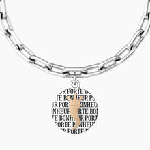 Load image into Gallery viewer, Kidult 731969 women&#39;s steel bracelet with &quot;comfort fit&quot; round pendant
