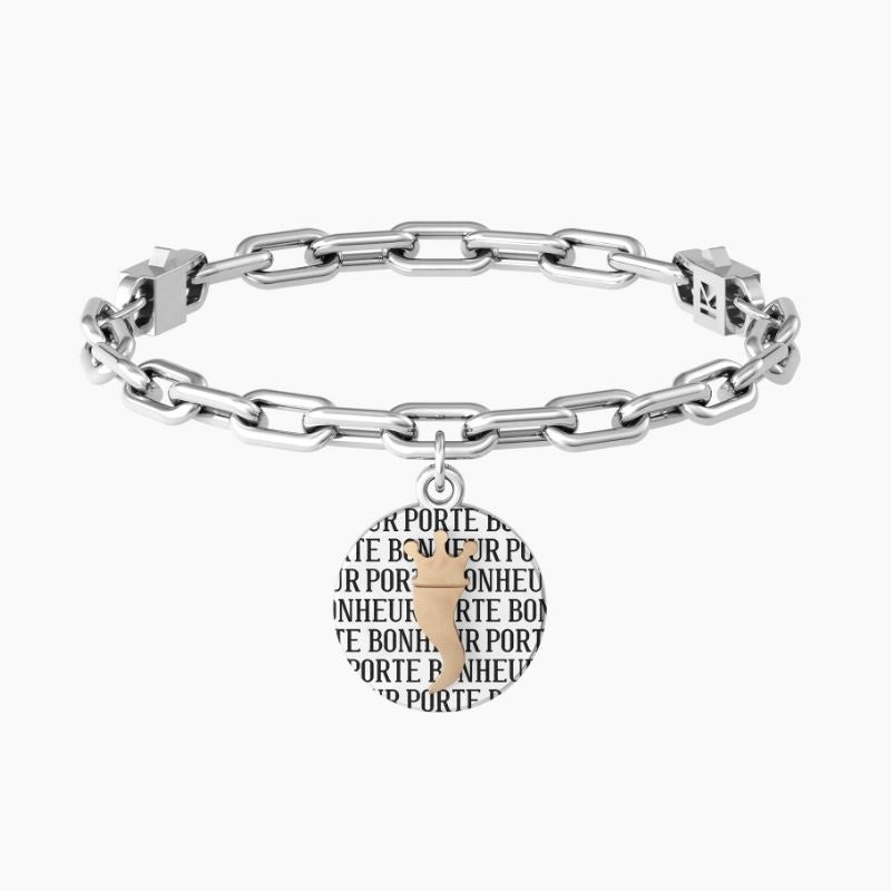 Pulsera de mujer Kidult 731969 de acero con colgante redondo 