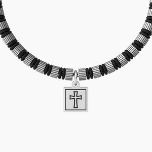 Pulsera de hombre Kidult 731978 de acero con colgante cuadrado